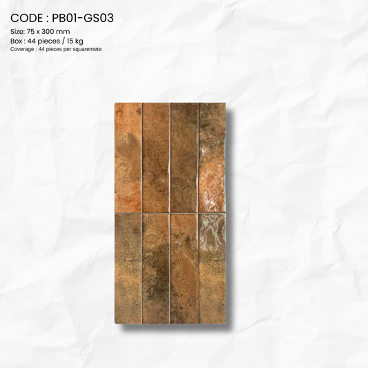 Glossy Gradient Porcelain Tilev PB01-GS3