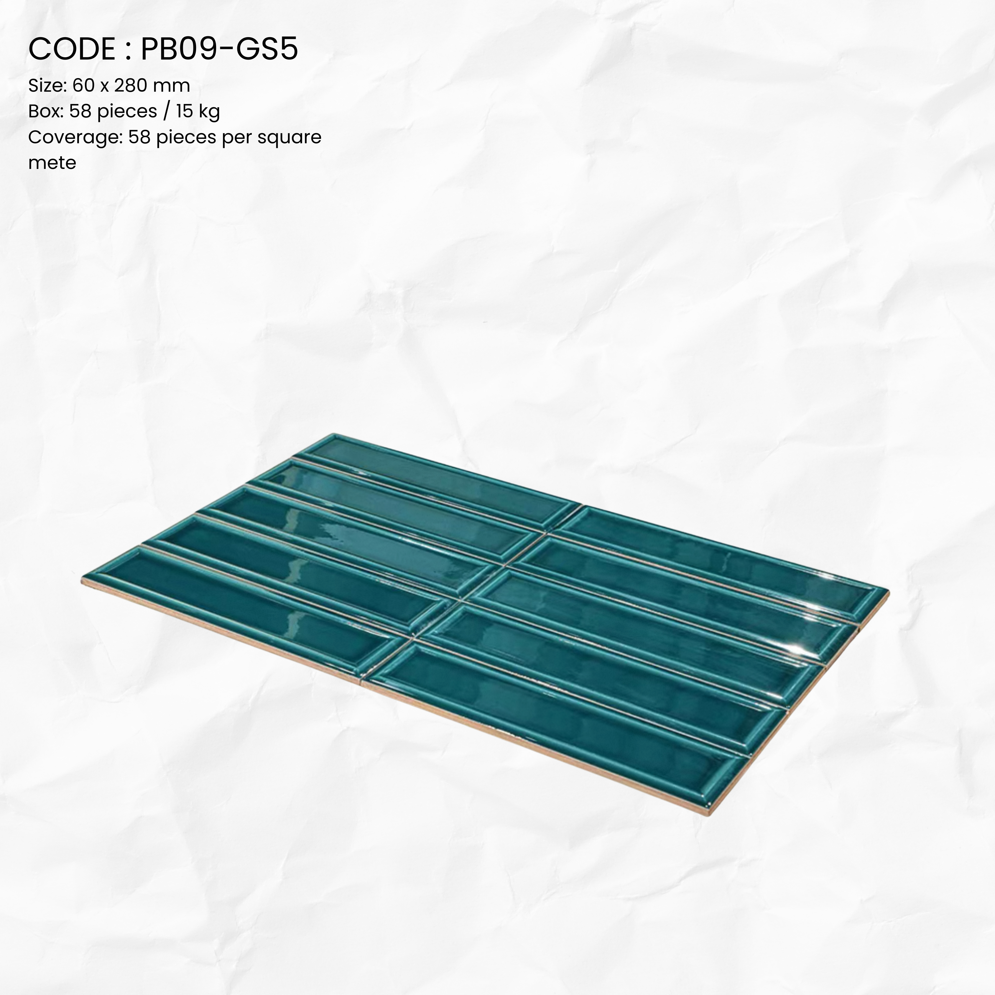 Glossy Gradient Porcelain Tilev PB09-GS5