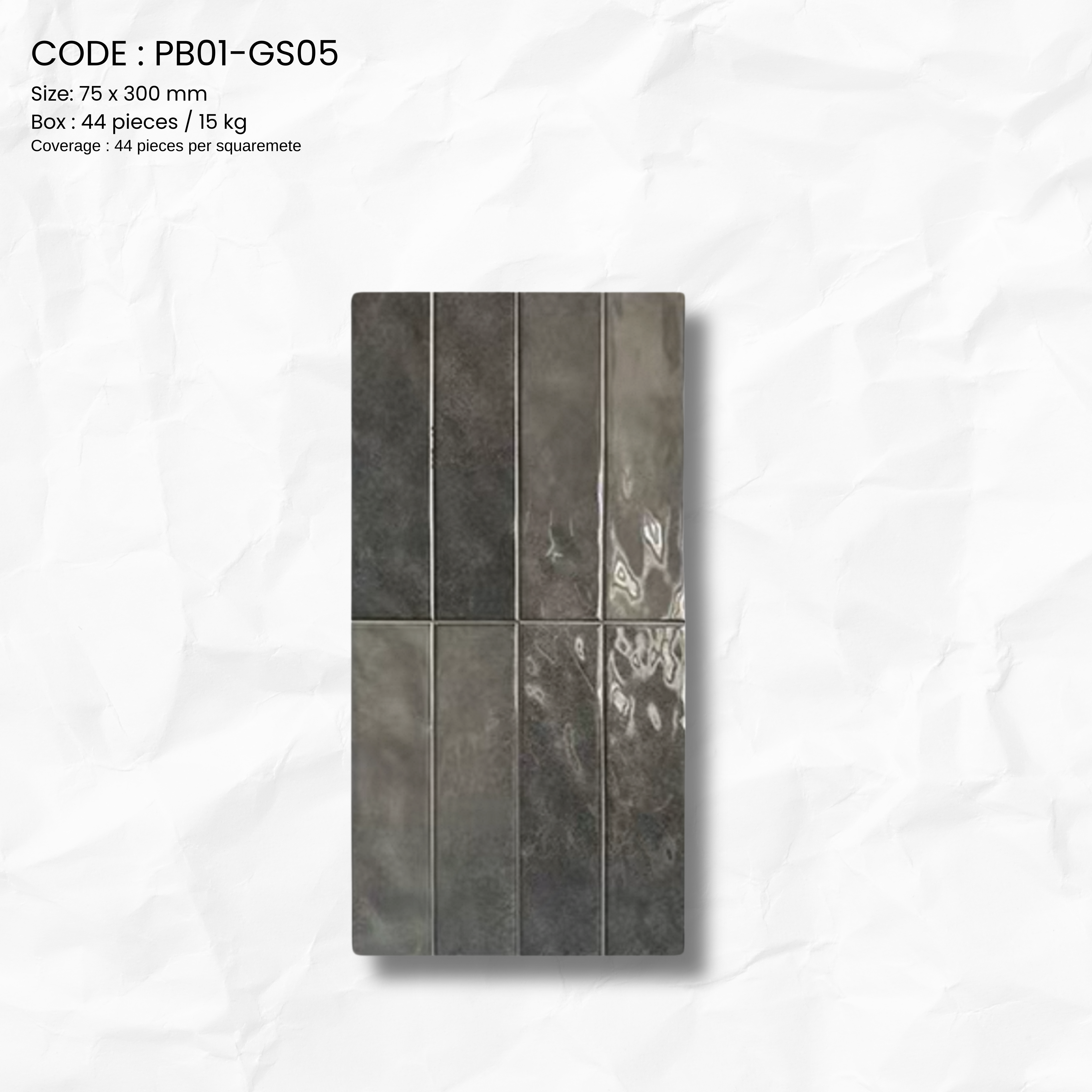 Glossy Gradient Porcelain Tilev PB01-GS5