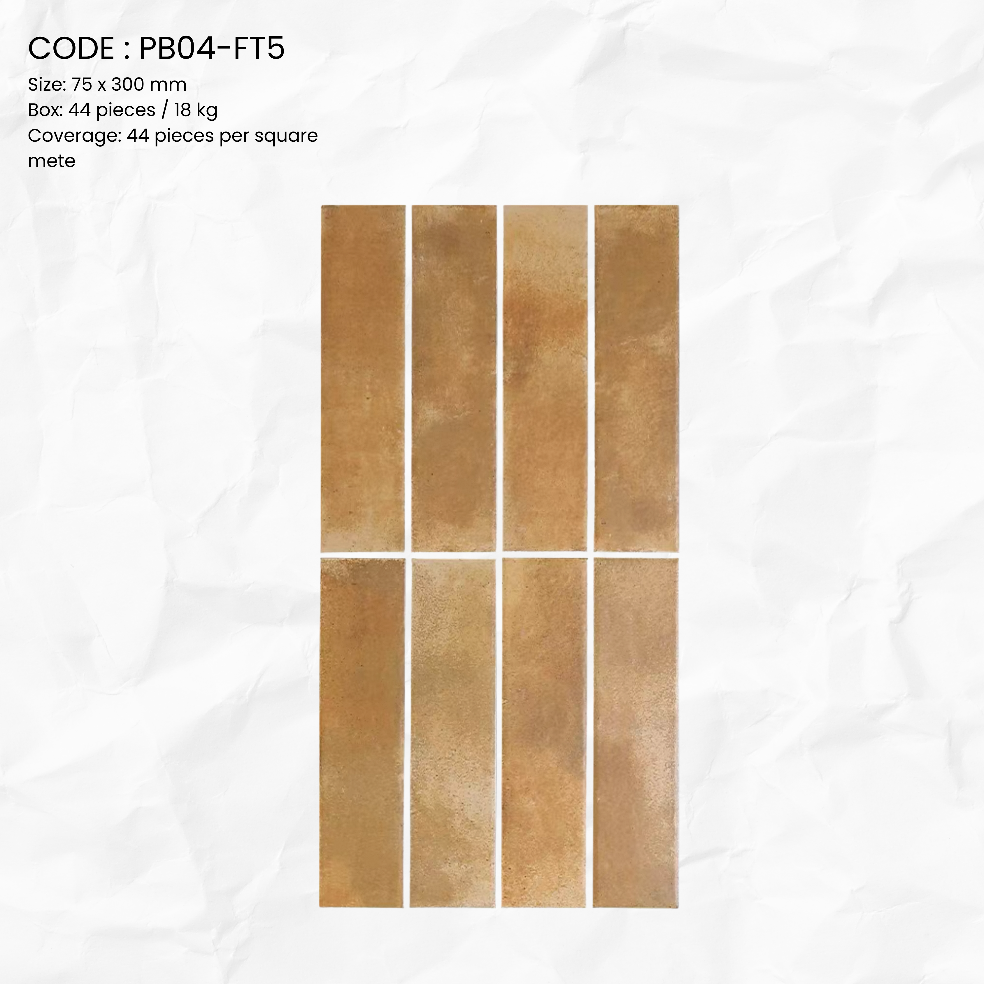 Claytone Porcelain Tile PB04-FT5