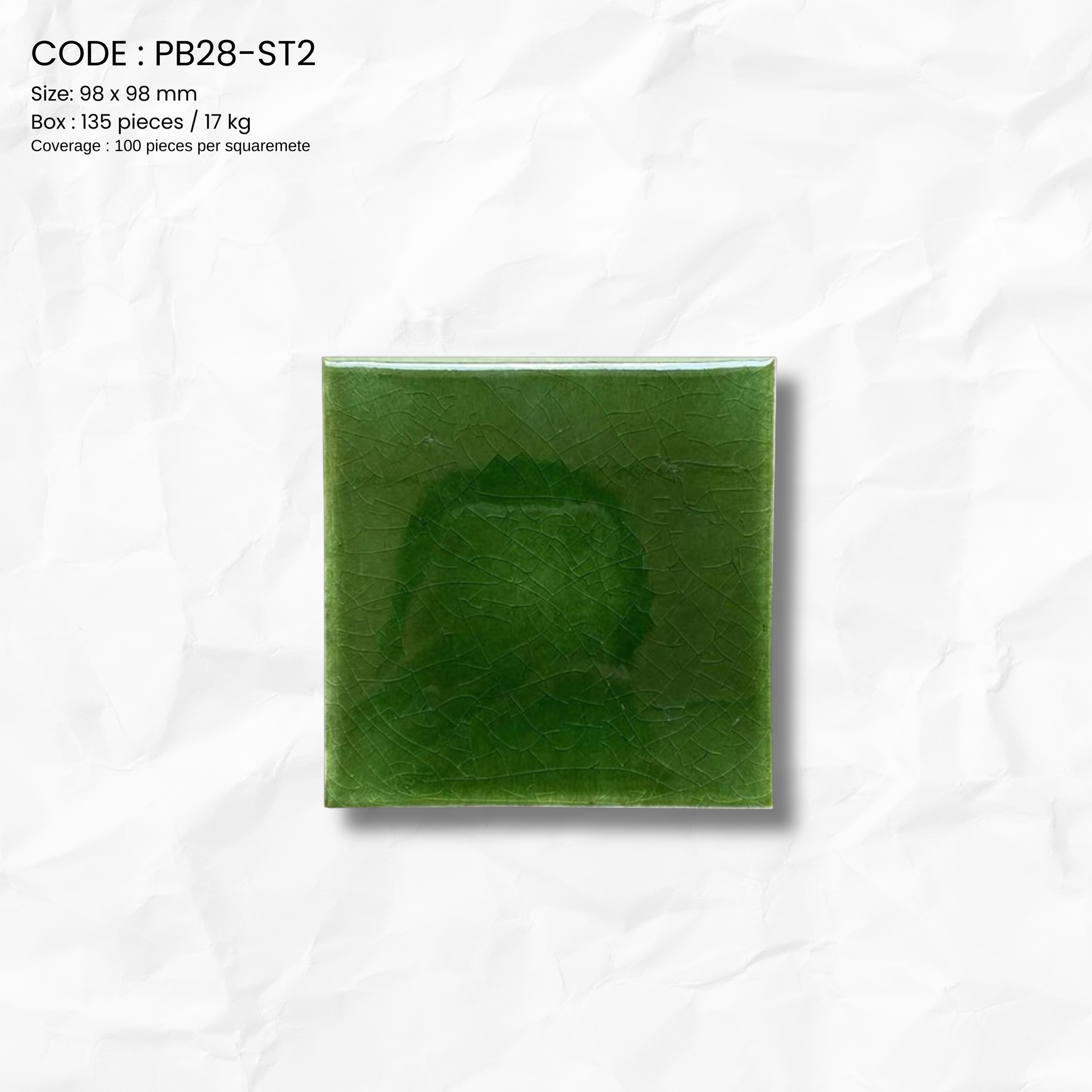EMERALD MOSAIC TILE PB28-ST2