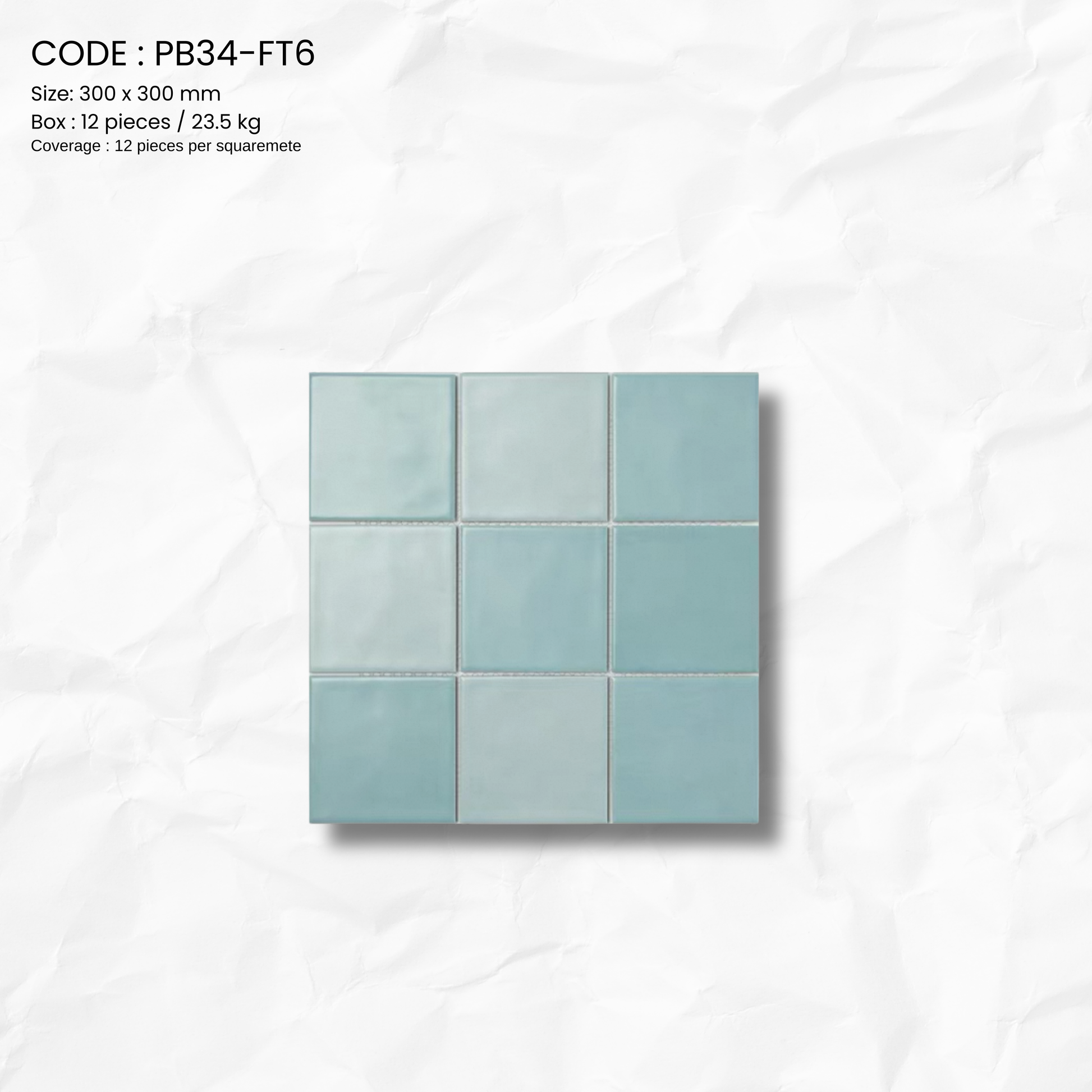 MOSAIC MAREA SERIES TILE PB34-ST6