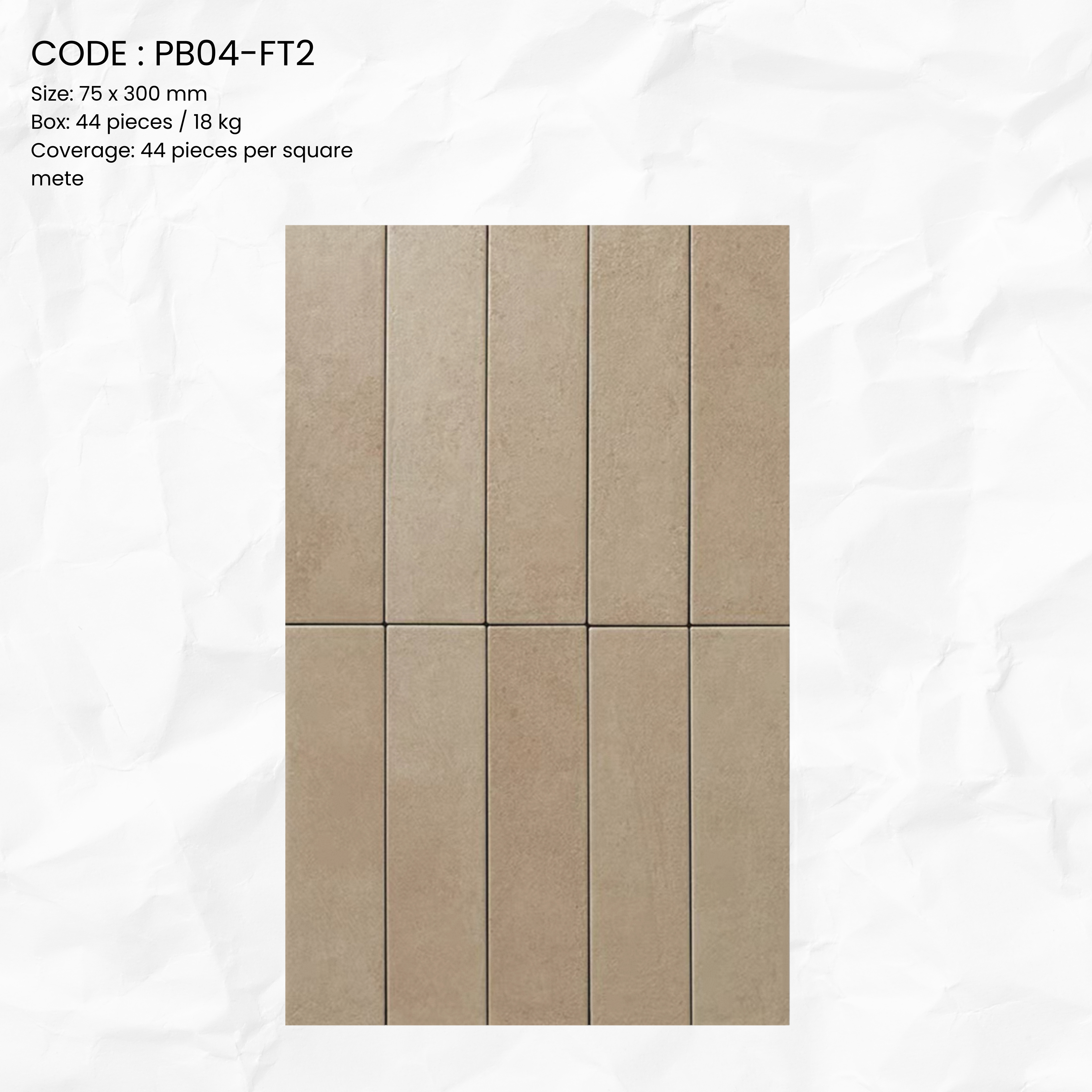 Claytone Porcelain Tile PB04-FT2