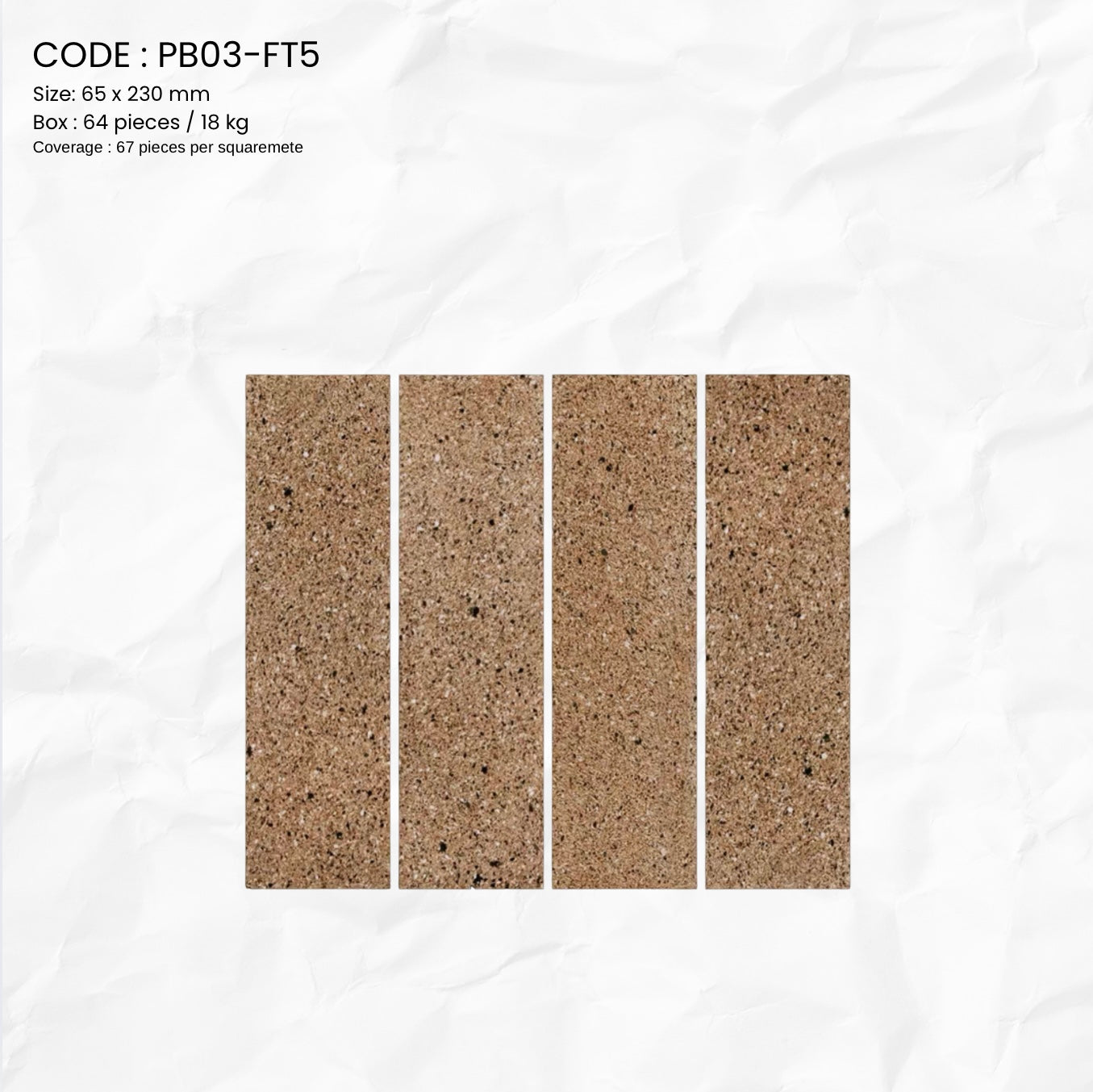 Rustic Stone Porcelain Tile PB03-FT5