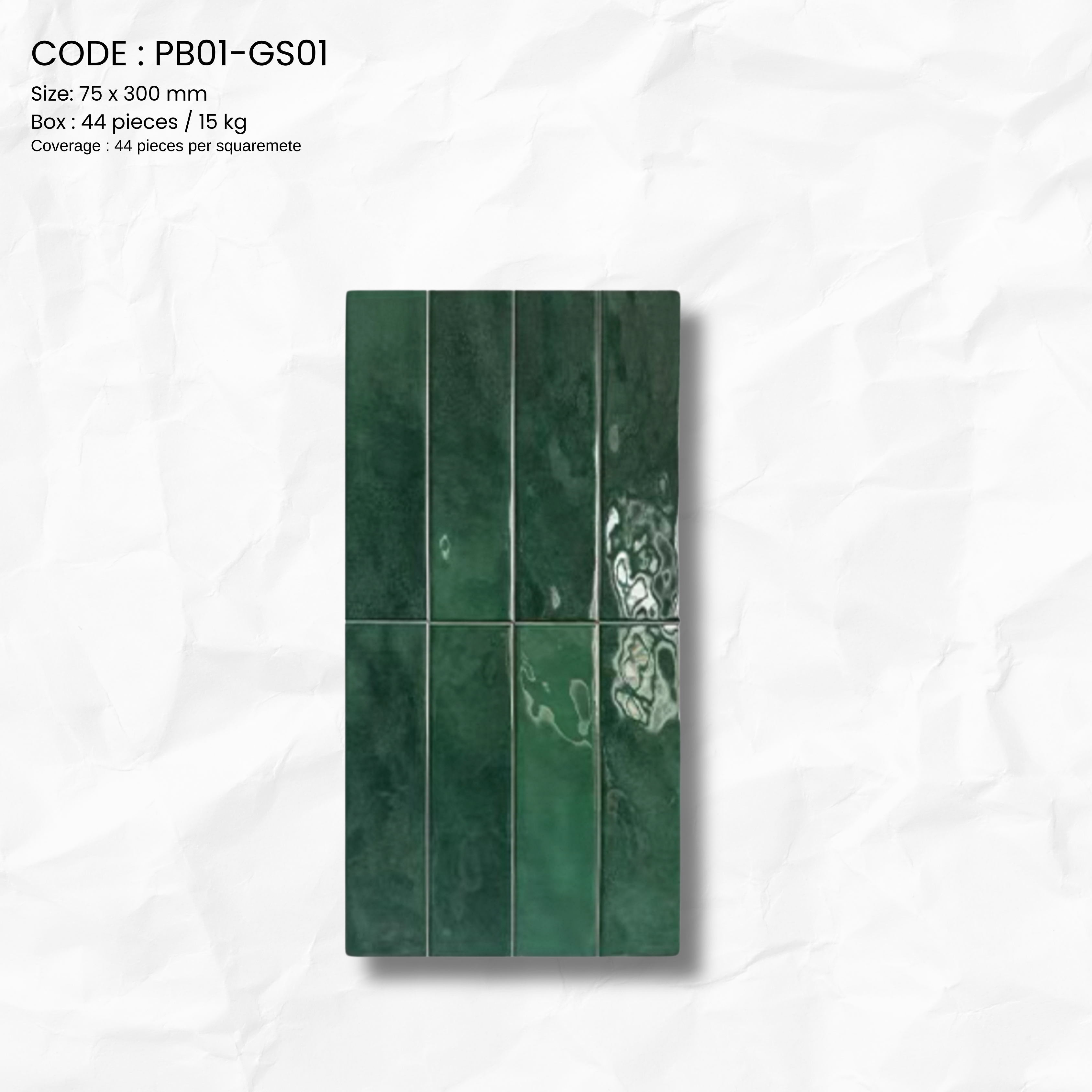 Glossy Gradient Porcelain Tilev PB01-GS1