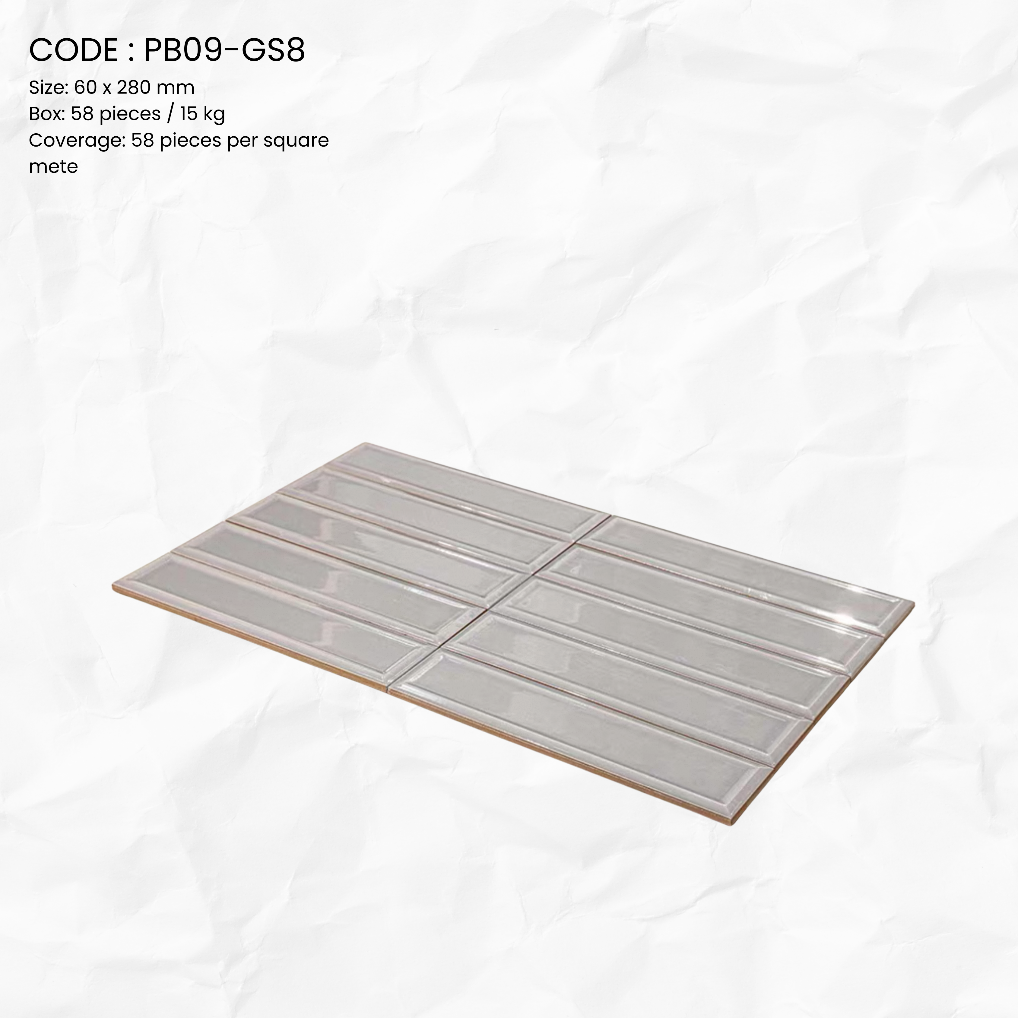 Glossy Gradient Porcelain Tilev PB09-GS8