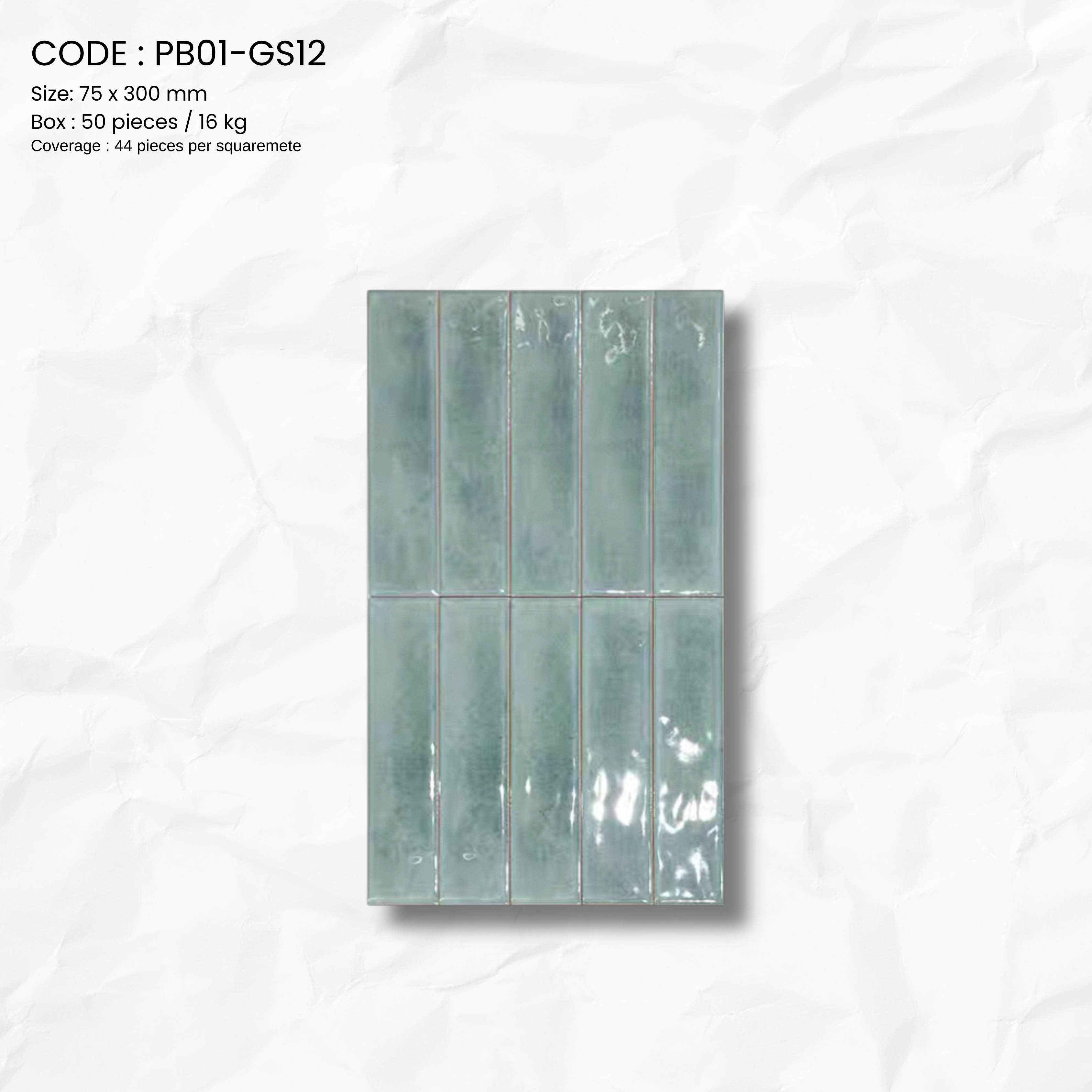 Glossy Gradient Porcelain Tilev PB01-GS12