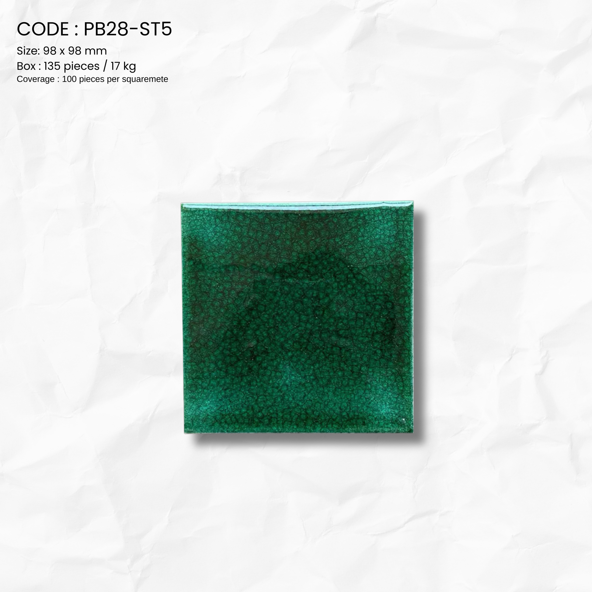 EMERALD MOSAIC TILE PB28-ST5