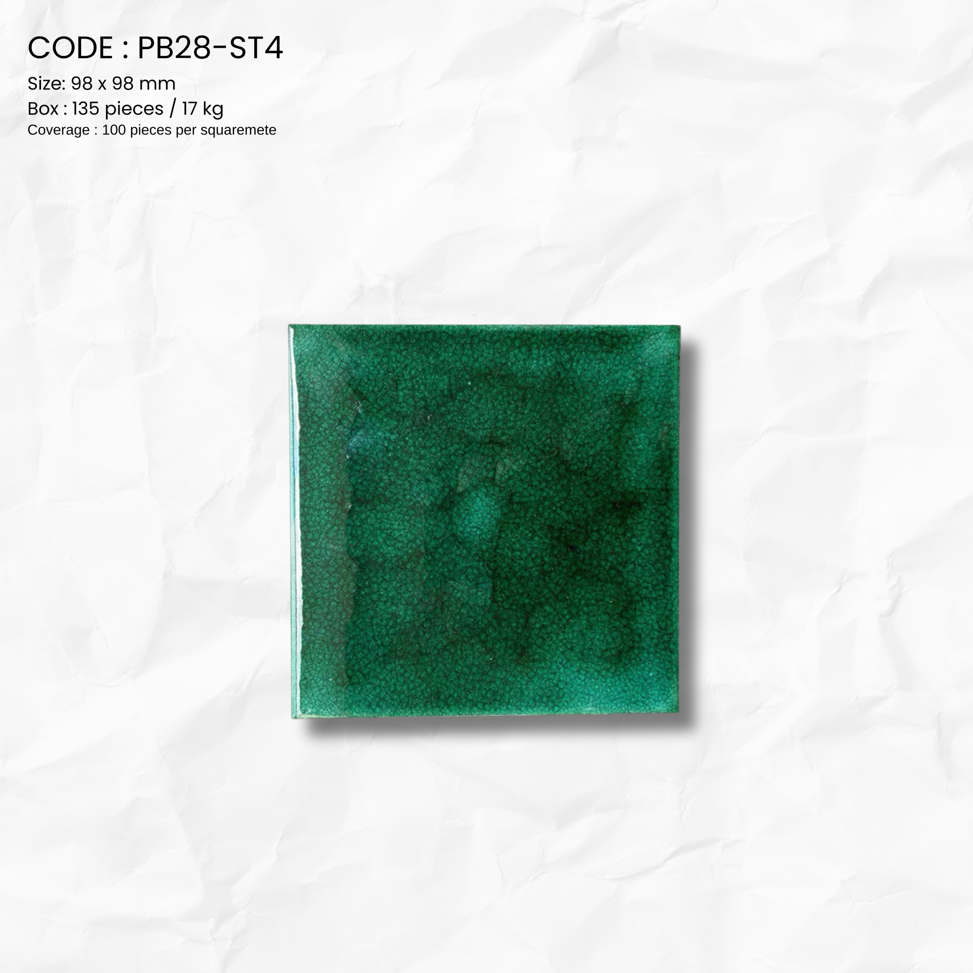 EMERALD MOSAIC TILE PB28-ST4