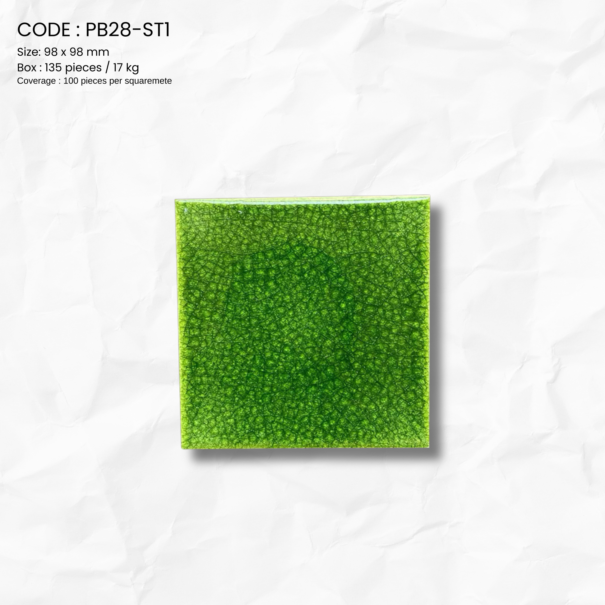 EMERALD MOSAIC TILE PB28-ST1