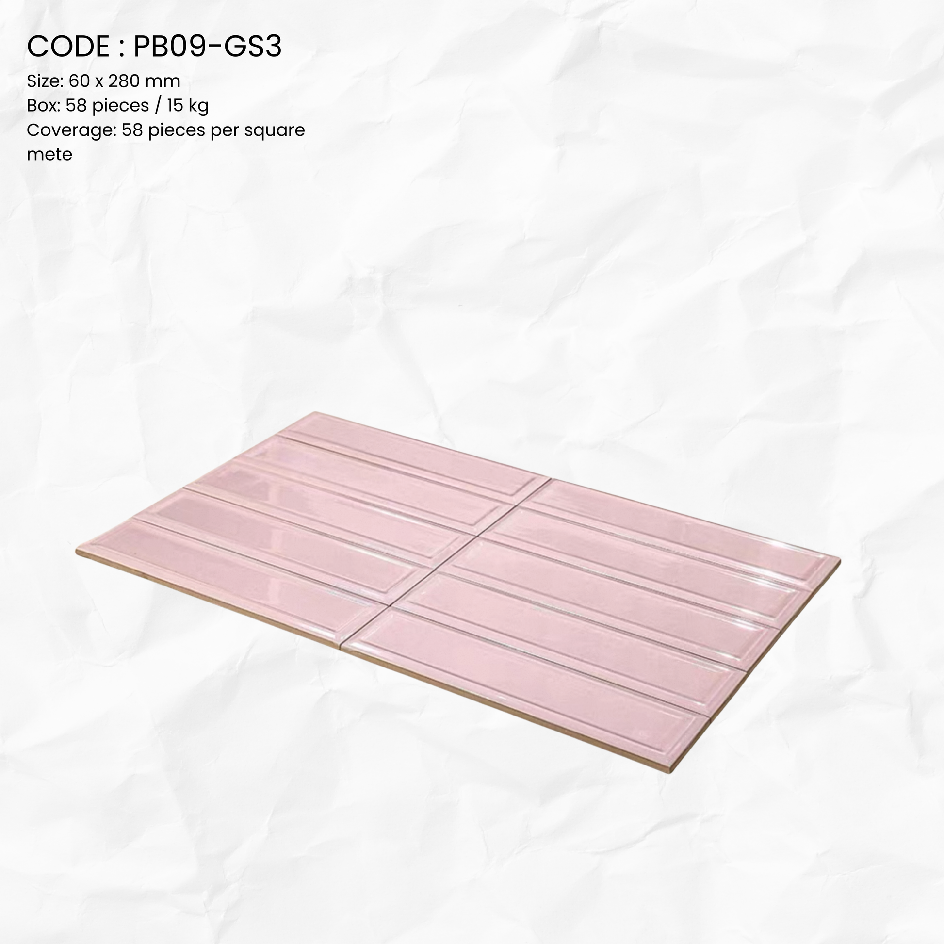 Glossy Gradient Porcelain Tilev PB09-GS3