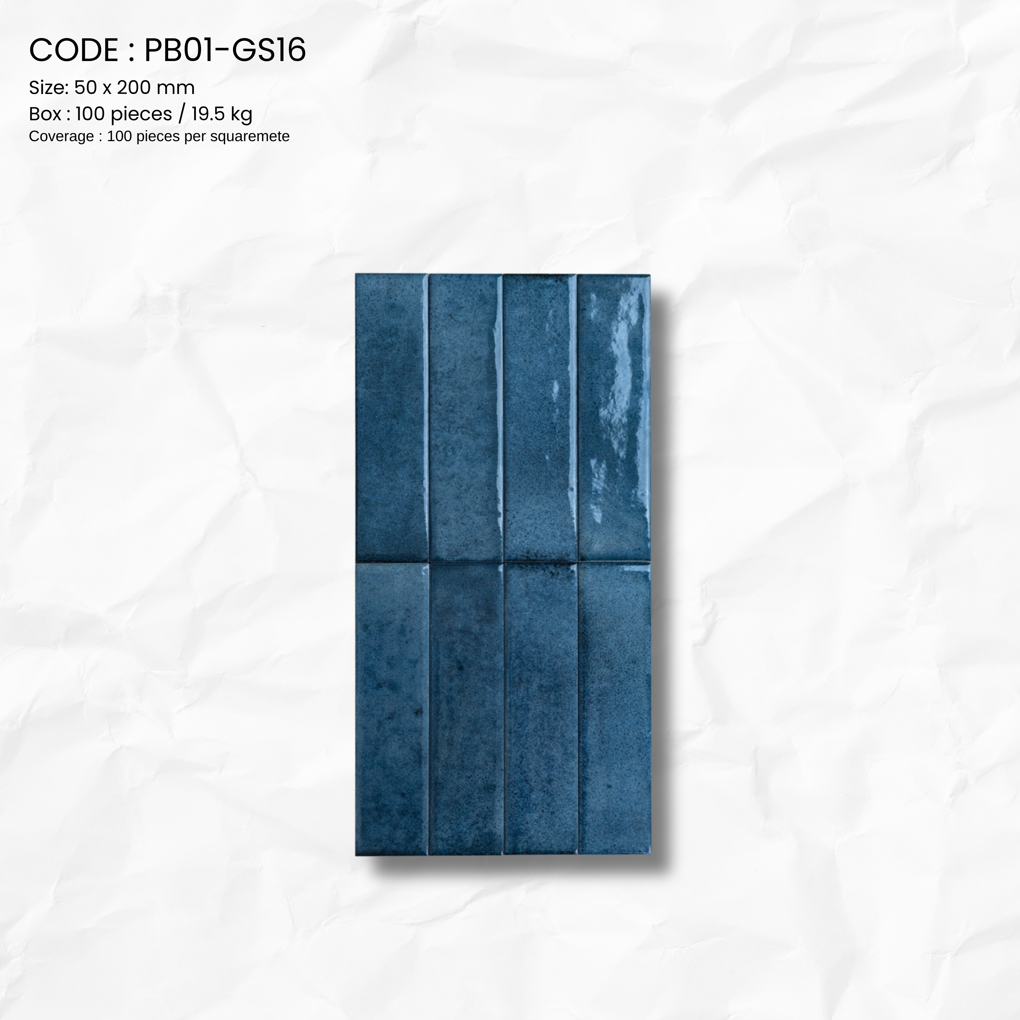 Glossy Gradient Porcelain Tilev PB01-GS16